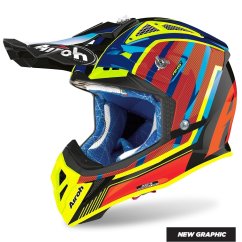 AIROH Aviator 2.3 AMS2 Glow helma 20 -  orange/chrome
