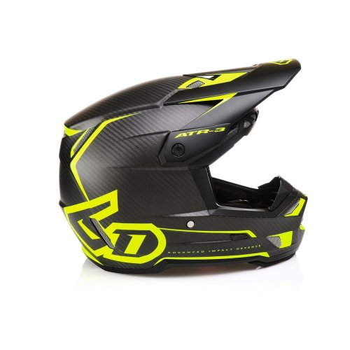 6D ATR-3 - Nova helma - matte neon yellow/carbon - Velikost: S (55-56 cm)