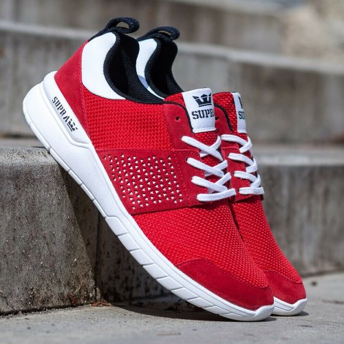 SUPRA Scissor boty - red/black/white