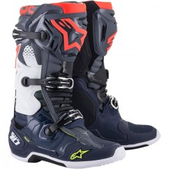 ALPINESTARS TECH 10 boty 2021 - dark grey/dark blue/red flo