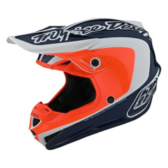 TROY LEE DESIGNS SE4 Polyacrylite Corsa Helma - navy/orange