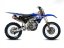 ENJOY Ribbed potah sedla - YAMAHA - Black/Blue - Ribs