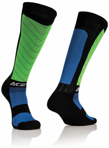 ACERBIS MX Compression Sock - black/blue - Velikost: L/XL
