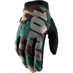 100% Brisker rukavice - camo black