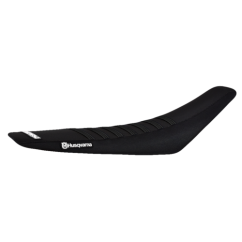 ENJOY Ribbed potah sedla HUSQVARNA - Black/Black Ribs