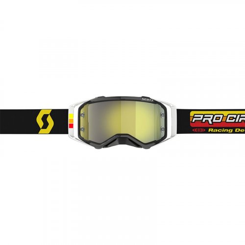 SCOTT PROSPECT Pro Circuit brýle - black/white/yellow chrome