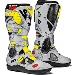 SIDI Crossfire 3 SRS - šedá/černá/žlutá fluo