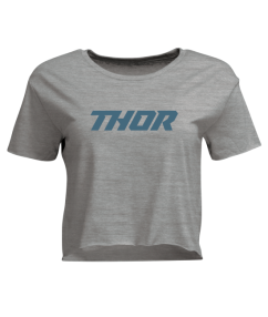 THOR Corp Crop Tee - heather gray