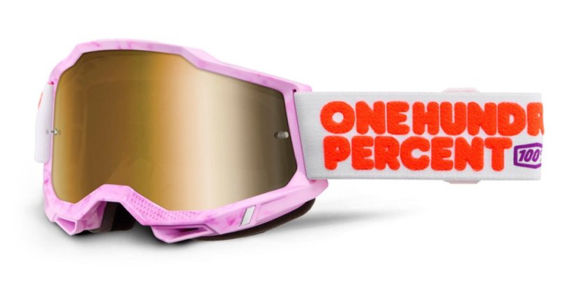 100% Accuri2 Hundreds brýle - gold mirror lens